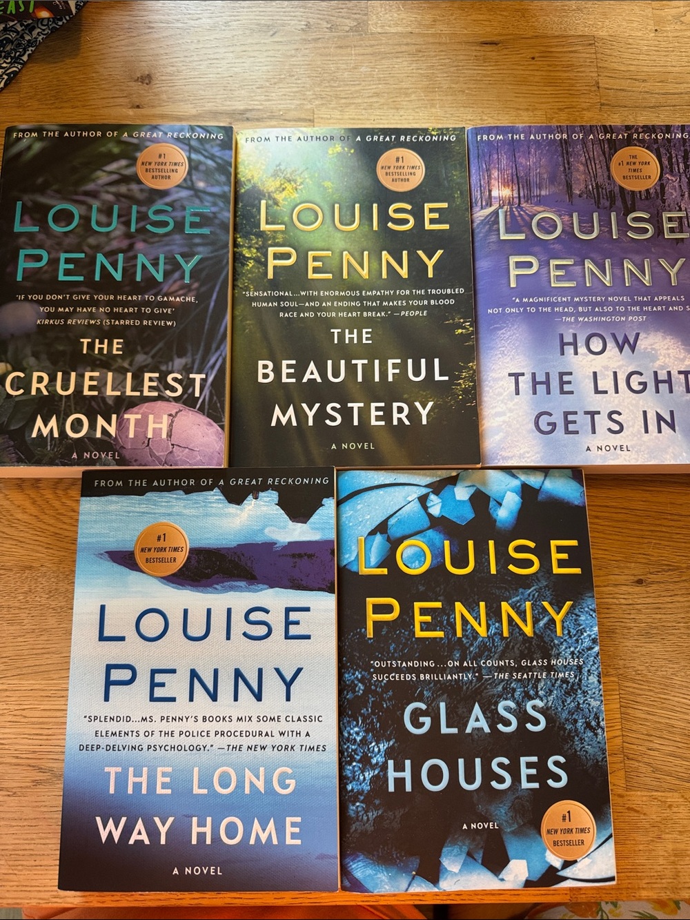 EUC - Lot of 5 - Louise Penny - Inspector Gamache Mystery books